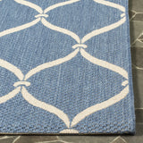 Safavieh Courtyard 5'-3" x 7'-7" Rug in Blue / Beige