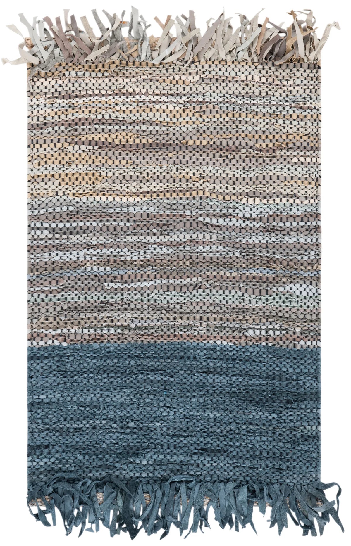 Safavieh Vintage Leather 2'-0" x 3'-0" Rug in Blue / Grey
