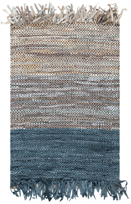 Safavieh Vintage Leather 2'-0" x 3'-0" Rug in Blue / Grey