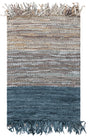 Safavieh Vintage Leather 2'-0" x 3'-0" Rug in Blue / Grey