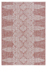 Safavieh Courtyard 5'-3" x 7'-7" Rug in Rust / Grey
