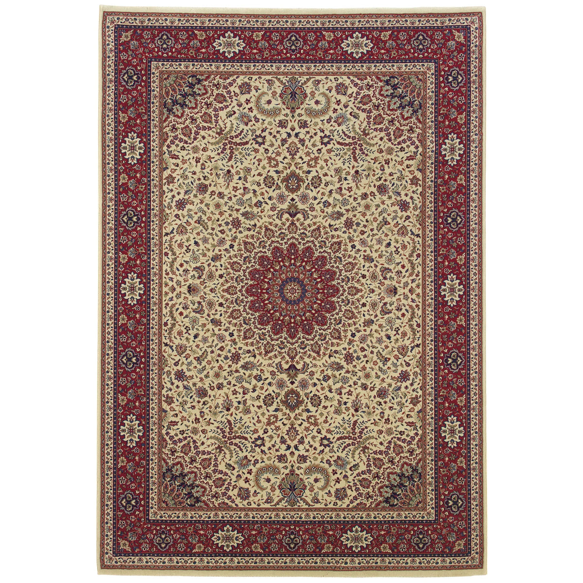 Oriental Weavers Sphinx Ariana 095j3 Ivory / Red Rugs - main flat