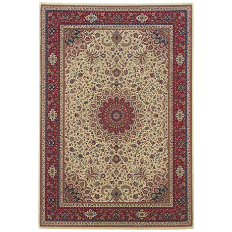 Oriental Weavers Sphinx Ariana 095j3 Ivory / Red Rugs - main flat
