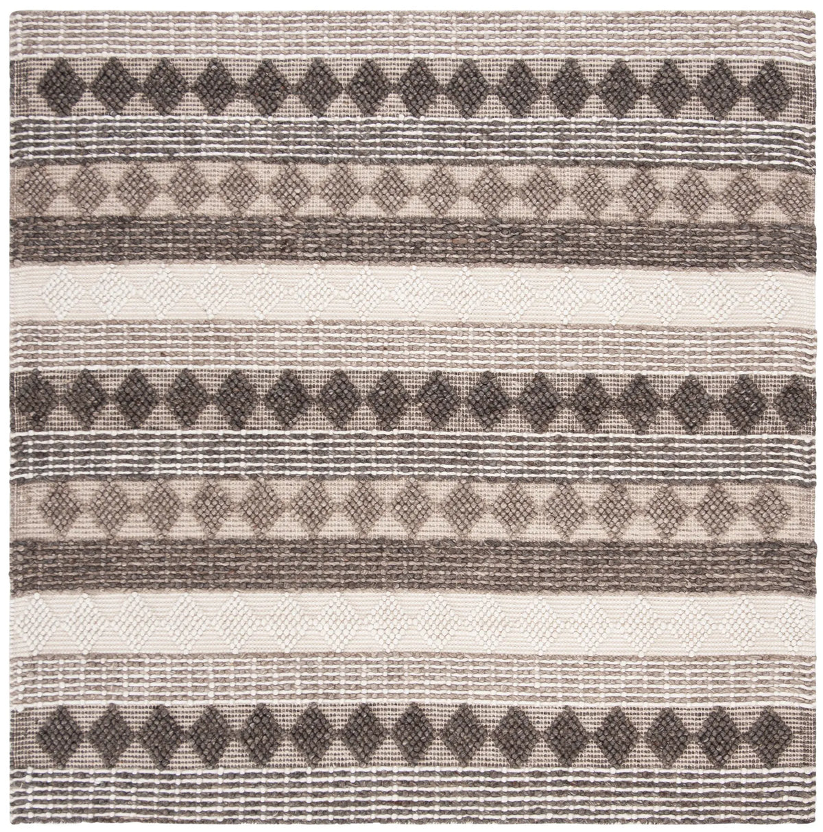 Safavieh Natura 6'-0" x 6'-0" Rug in Grey / Ivory