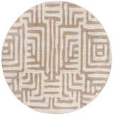 Safavieh Amsterdam 5'-1" x 5'-1" Rug in Ivory / Mauve