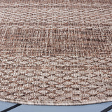 Safavieh Courtyard 6'-7" x 6'-7" Rug in Light Beige / Light Brown