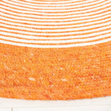 Safavieh Braided 5'-0" x 7'-0" Rug in Orange / Ivory