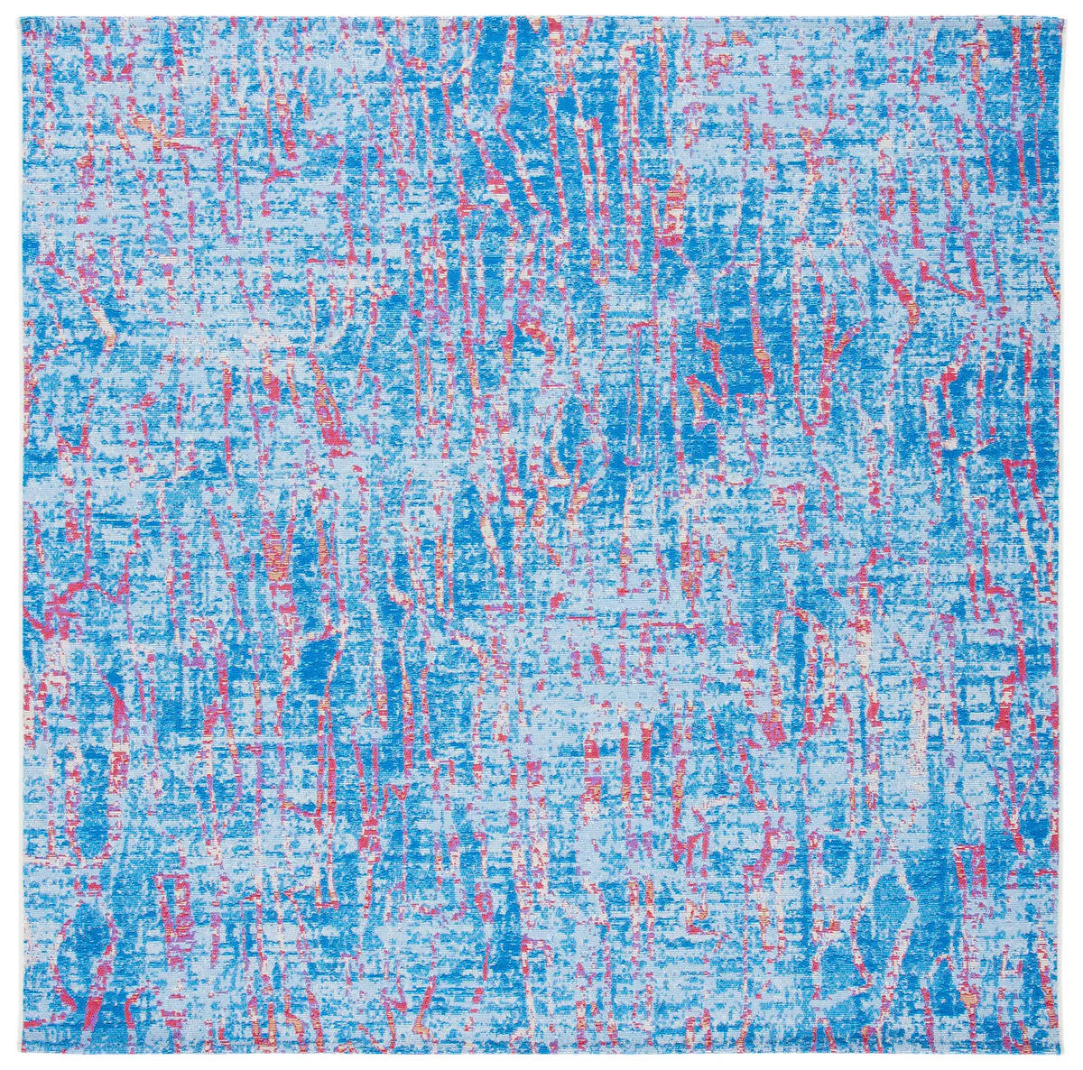Safavieh Summer 6'-7" x 6'-7" Rug in Blue / Red