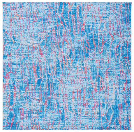 Safavieh Summer 6'-7" x 6'-7" Rug in Blue / Red
