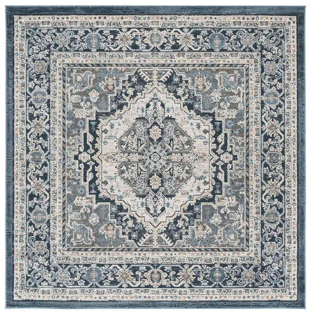 Safavieh Cameron 6'-7" x 6'-7" Rug in Blue / Grey