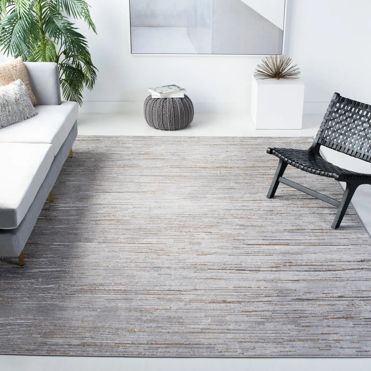Safavieh Orchard 10'-0" x 14'-0" Rug in Grey / Gold