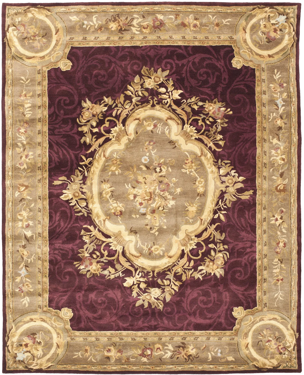 Safavieh Empire 10'-0" x 14'-0" Rug in Dark Red / Dark Beig