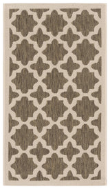 Safavieh Courtyard 2'-0" x 3'-7" Rug in Brown / Bone