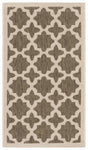 Safavieh Courtyard 2'-0" x 3'-7" Rug in Brown / Bone