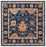 Safavieh Antiquity 6'-0" x 6'-0" Rug in Navy / Beige