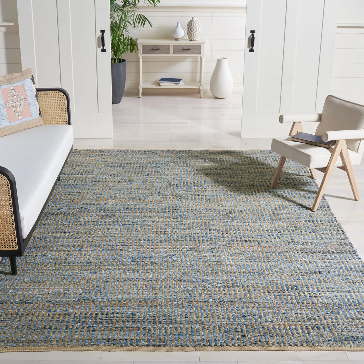 Safavieh Cape Cod 10'-0" x 14'-0" Rug in Natural / Blue