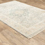 Oriental Weavers Sphinx Malabar 45307 Grey/ Beige Rugs - angle detail