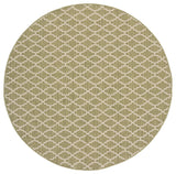 Safavieh Courtyard 5'-3" x 5'-3" Rug in Green / Beige