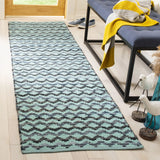 Safavieh Montauk 2'-3" x 6'-0" Rug in Turquoise / Blue/Black