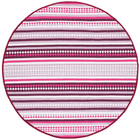 Safavieh Montauk 6'-0" x 6'-0" Rug in Pink / Ivory