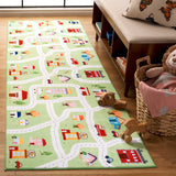 Safavieh Santa Monica Kids 2'-6" x 8'-0" Rug in Light Green
