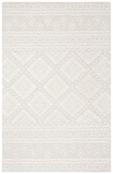 Safavieh Micro-Loop 4'-0" x 6'-0" Rug in Grey / Ivory