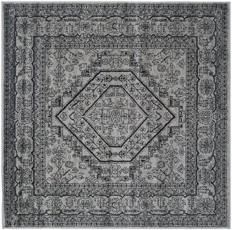 Safavieh Adirondack 6'-0" x 6'-0" Rug in Silver / Black