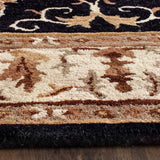 Safavieh Empire 4'-0" x 6'-0" Rug in Black / Ivory