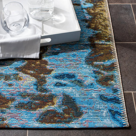 Safavieh Barbados 500 4'-0" x 6'-0" Rug in Gold / Blue