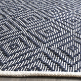 Safavieh Montauk 10'-0" x 14'-0" Rug in Navy / Ivory