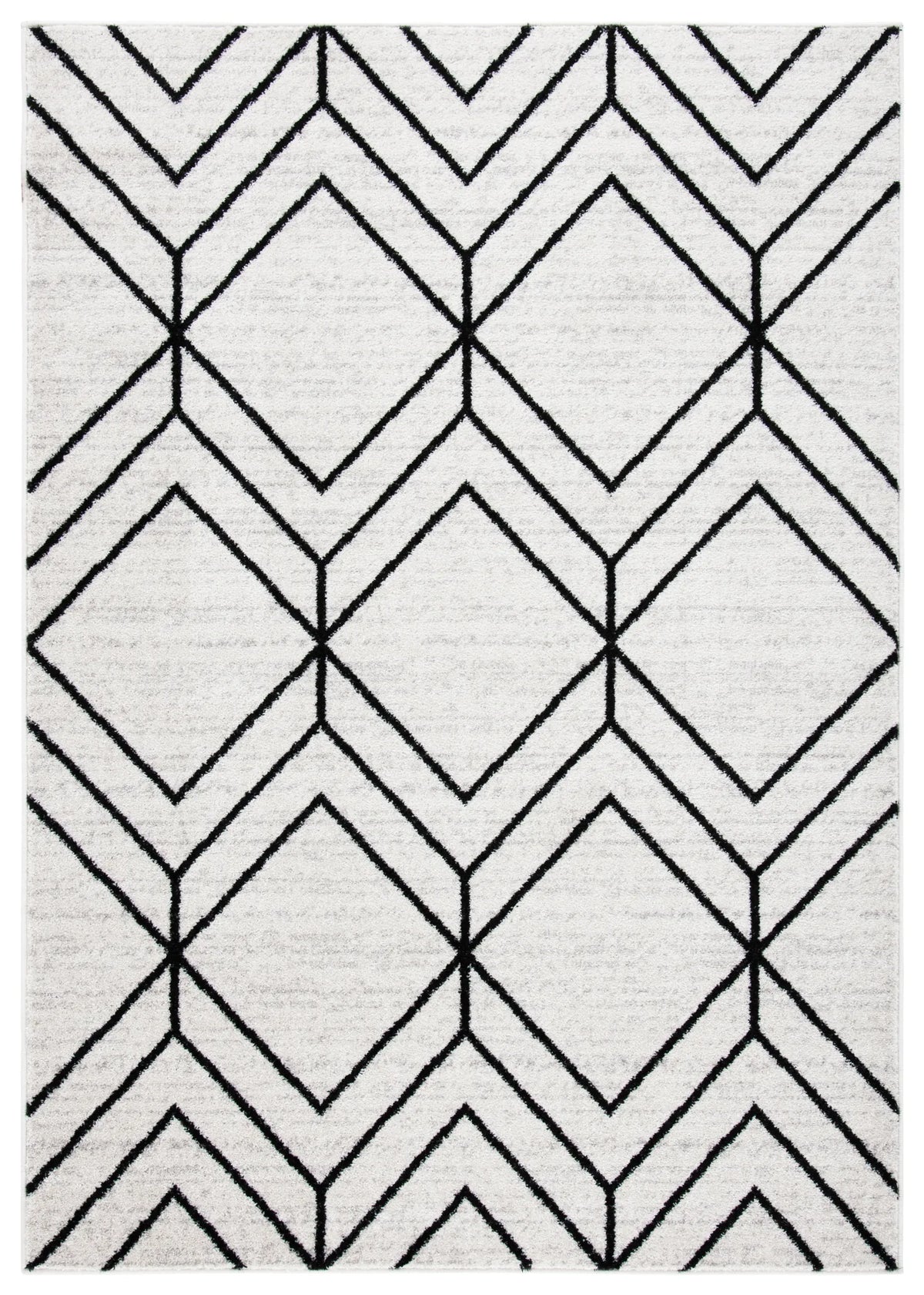 Safavieh Adirondack 4'-0" x 6'-0" Rug in Light Grey / Black