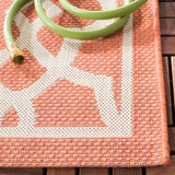 Safavieh Courtyard 5'-3" x 7'-7" Rug in Terracotta / Beige