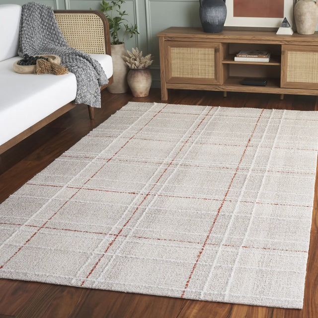 Safavieh Genre 4'-0" x 6'-0" Rug in Beige / Rust