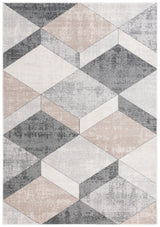Safavieh Phoenix 500 4'-5" x 6'-5" Rug in Light Grey / Beige Charcoal