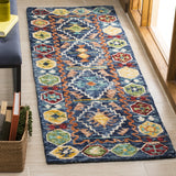 Safavieh Aspen 2'-3" x 11'-0" Rug in Navy / Gold