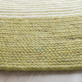Safavieh Braided 5'-0" x 5'-0" Rug in Green / Ivory