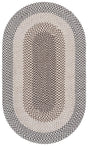 Safavieh Braided Fine Wool 3'-0" x 5'-0" Rug in Brown / Ivory