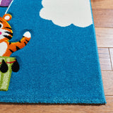 Safavieh Carousel Kids 100 4'-0" x 6'-0" Rug in Blue / Green