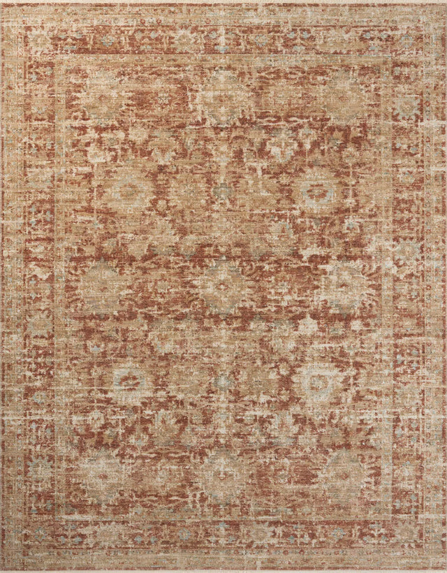 Loloi Heritage Her-03 Brick/Multi Rug - main flat