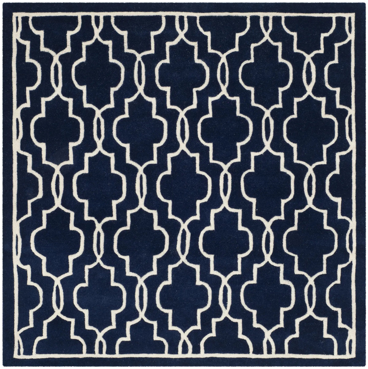 Safavieh Chatham 5'-0" x 5'-0" Rug in Dark Blue / Ivory