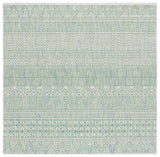 Safavieh Courtyard 6'-7" x 6'-7" Rug in Beige / Green