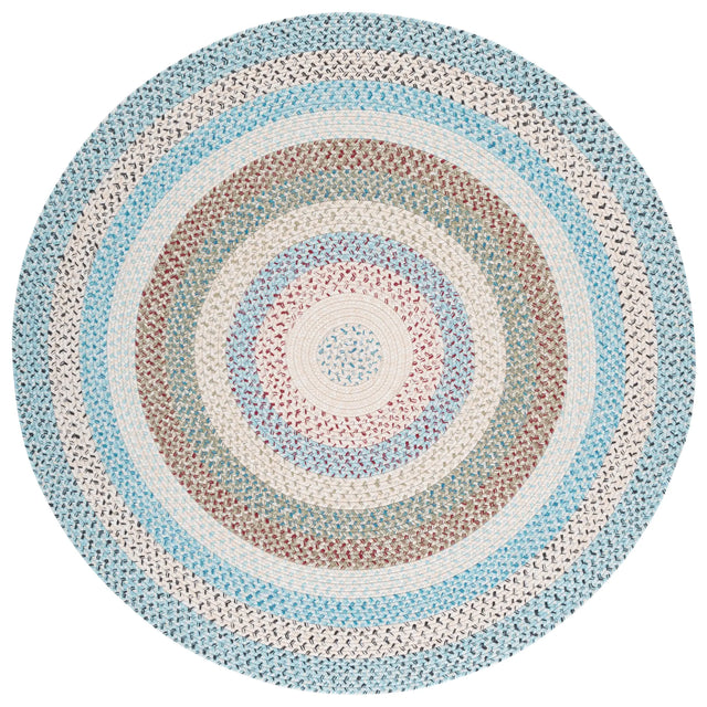 Safavieh Braided 5'-0" x 5'-0" Rug in Beige / Light Blue