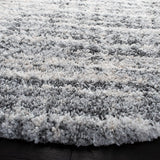 Safavieh Fontana Shag  800 5'-3" x 5'-3" Rug in Grey / Ivory