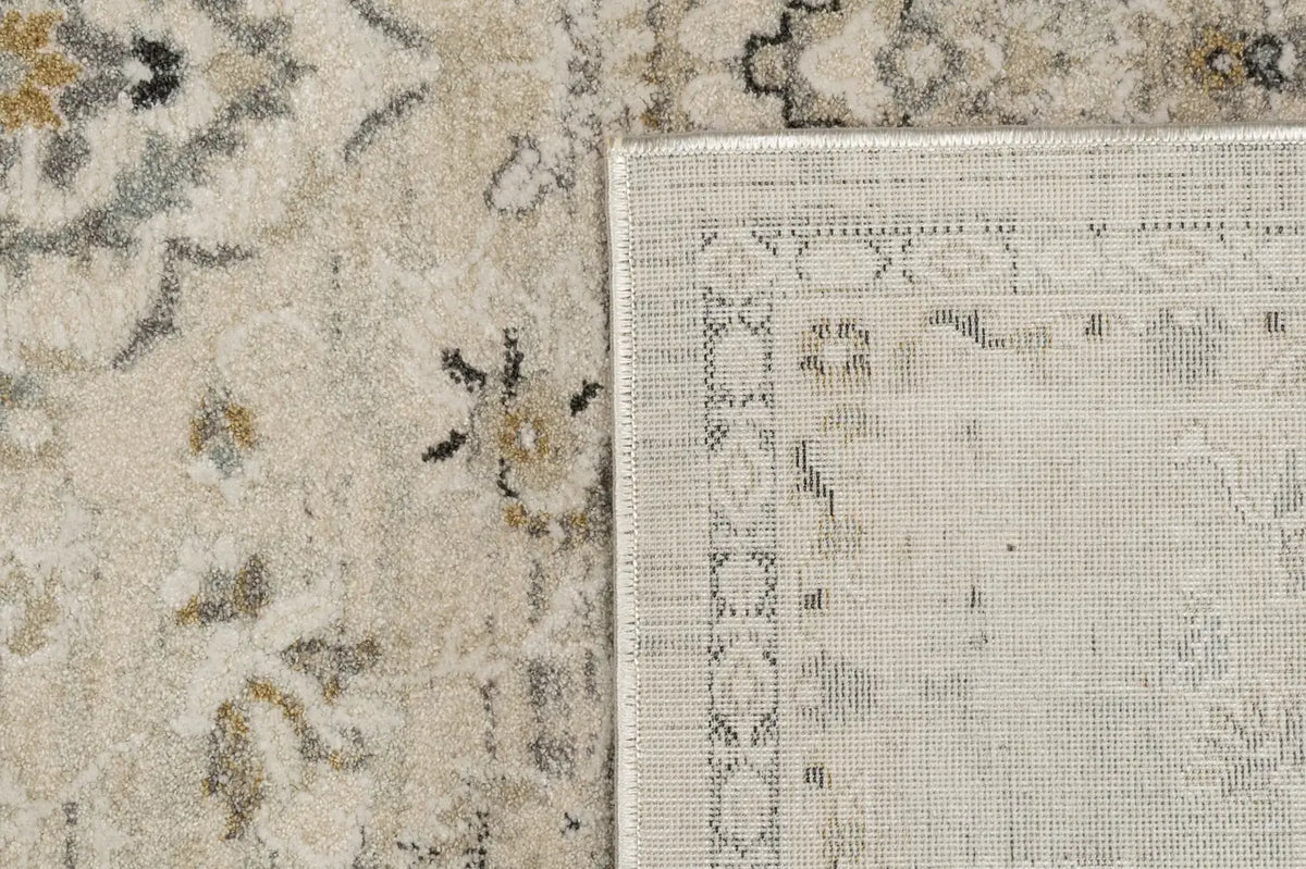 Dynamic Rugs Annalise 7605 Cream/Blue Rug - Corner