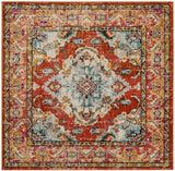 Safavieh Monaco 5'-0" x 5'-0" Rug in Orange / Light Blue