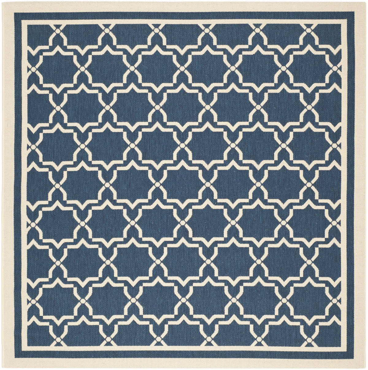 Safavieh Courtyard 6'-7" x 6'-7" Rug in Navy / Beige