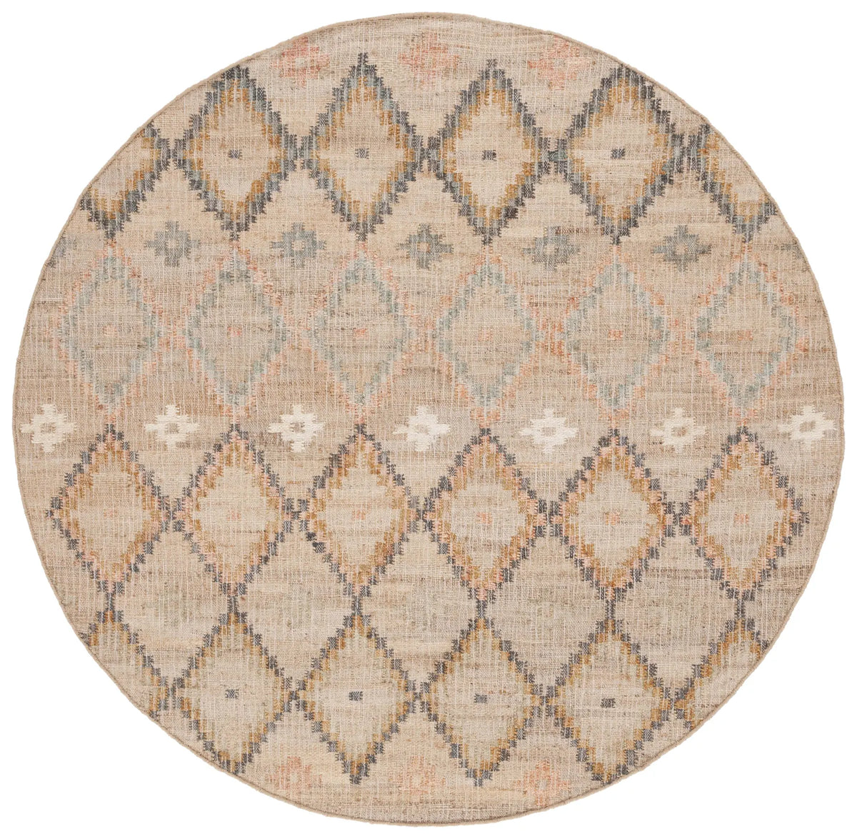 Safavieh Kilim 5'-0" x 5'-0" Rug in Natural / Blue