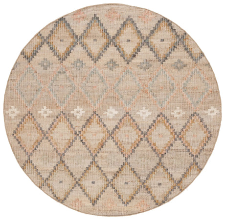 Safavieh Kilim 5'-0" x 5'-0" Rug in Natural / Blue