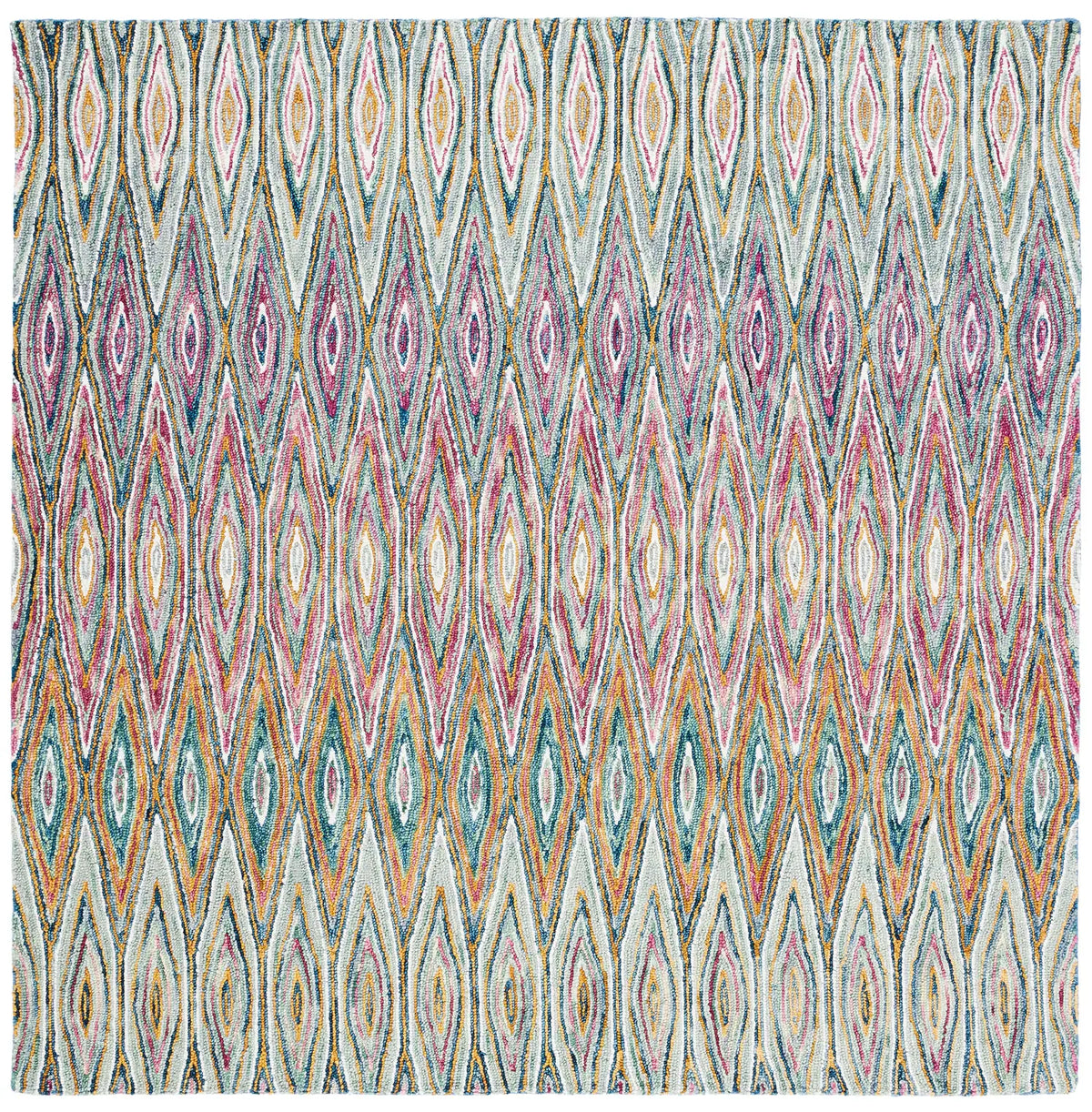 Safavieh Aspen 7'-0" x 7'-0" Rug in Blue / Pink