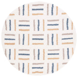 Safavieh Calico Shag 6'-7" x 6'-7" Rug in Ivory / Gold